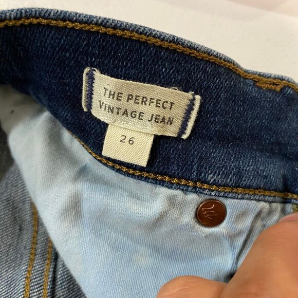 Madewell The Perfect Vintage Jean Dark Wash Size 26 - Picture 4 of 10